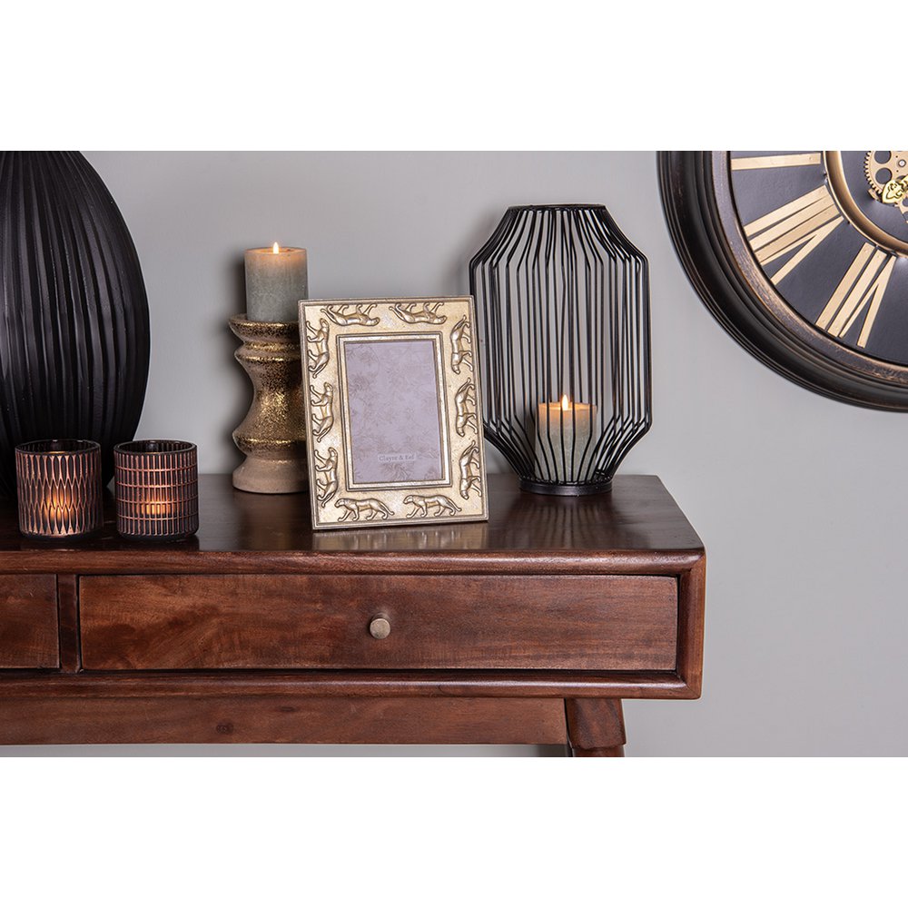 Bureautafel Bruin, Hout 122x41x82 cm