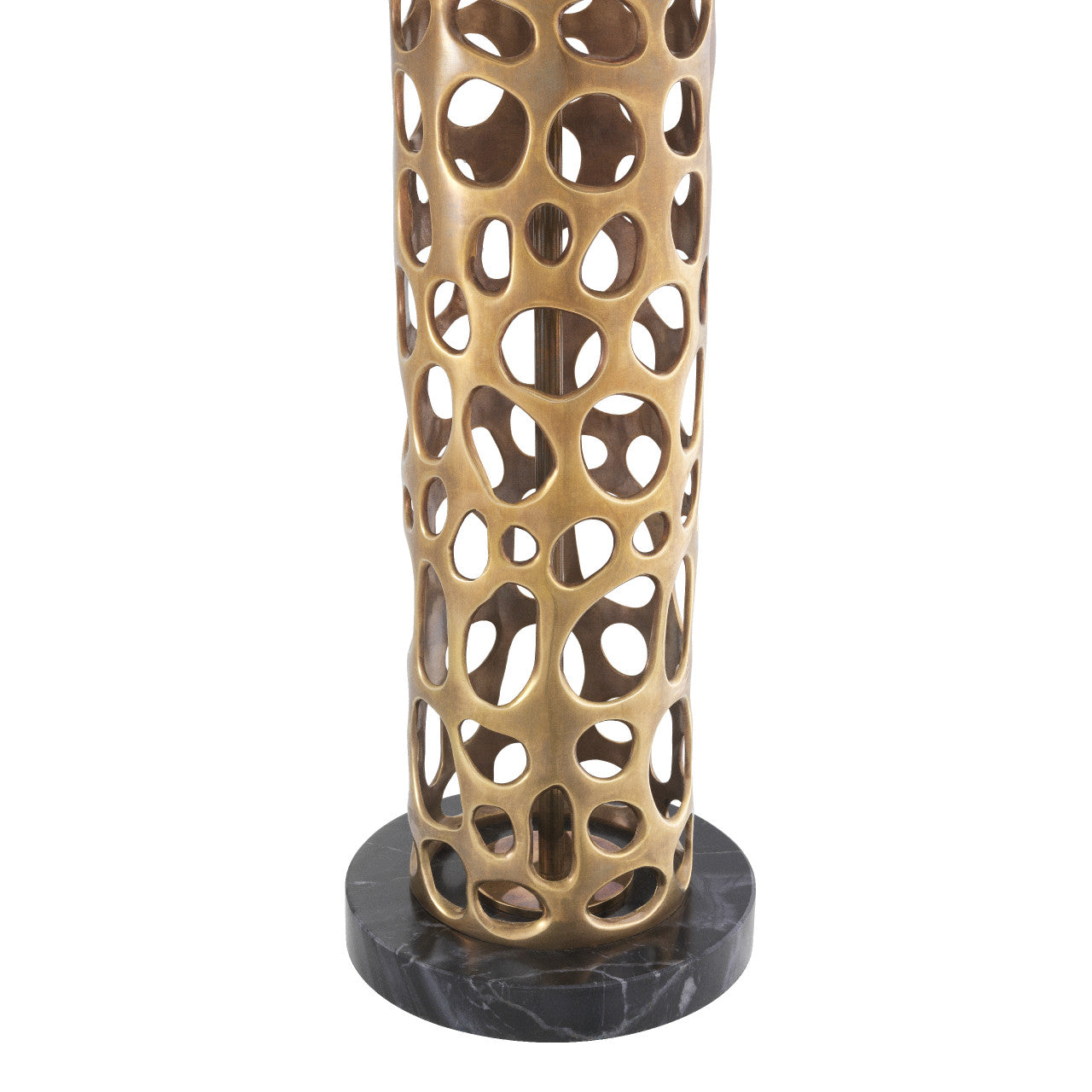 Dix | Tafellamp met Vintage Messing Afwerking en Marmeren Basis | Perfecte Verlichting voor Elk Interieur 6