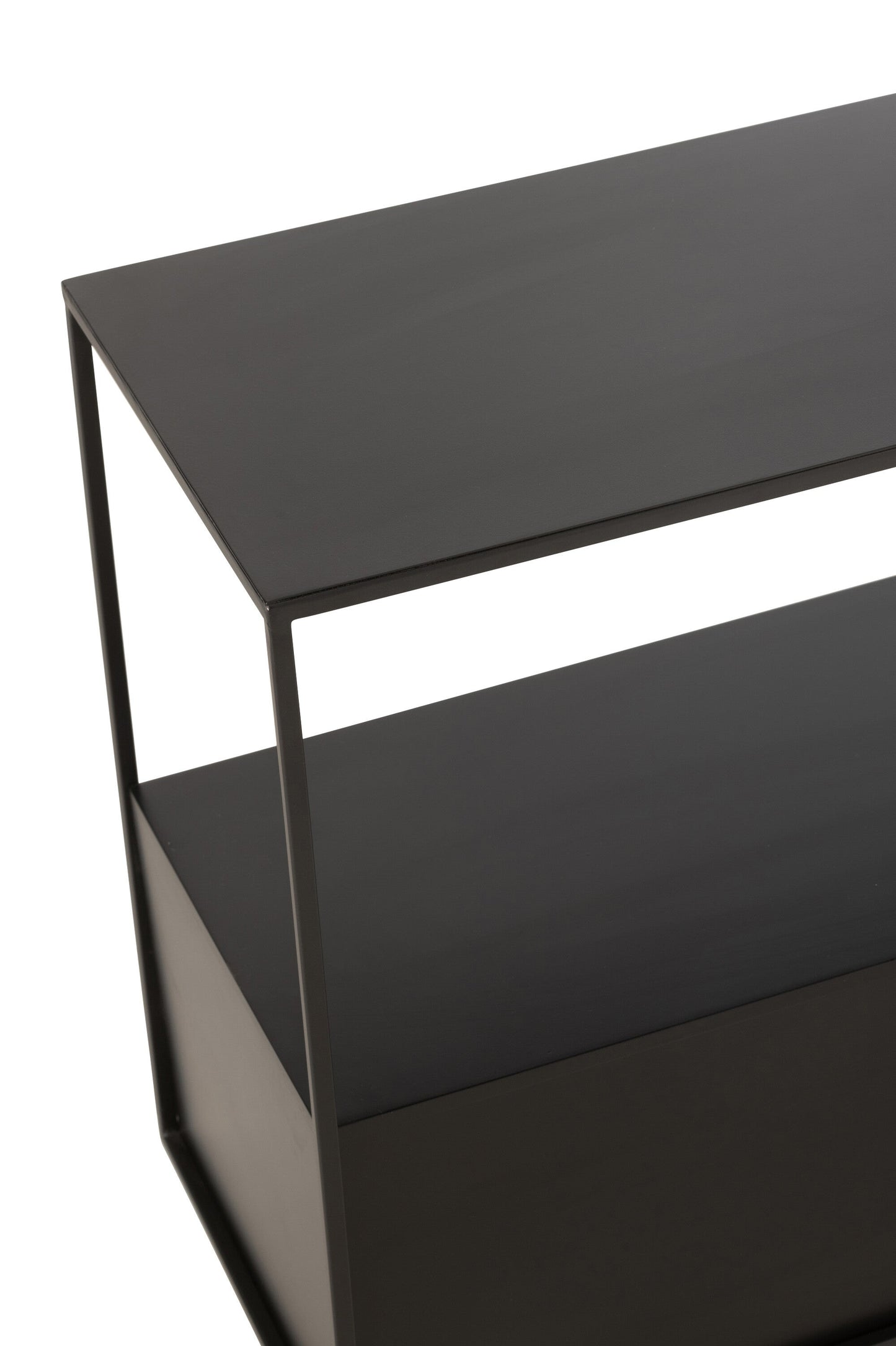 Rechthoekige Bijzettafel Zwart van Metaal met Elegant Ontwerp | Perfect voor Woonkamer en Slaapkamer 3