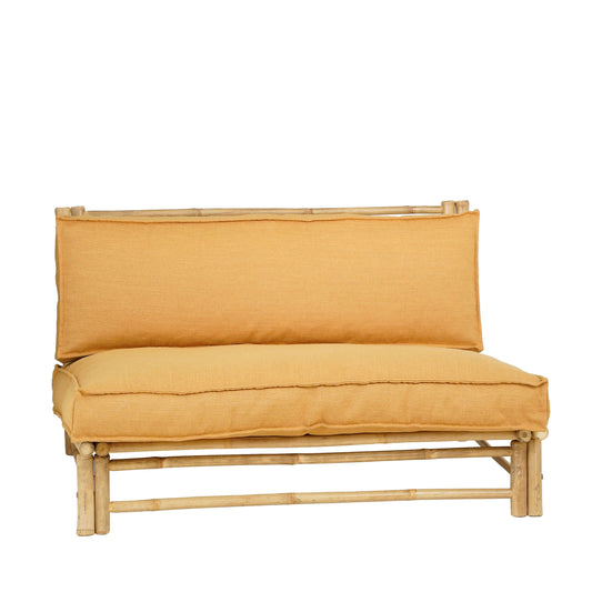 Tropische Loungebank | Bamboe Tuinbank met Natuurlijke Uitstraling | Comfortabele Loungeplek voor Buiten 1