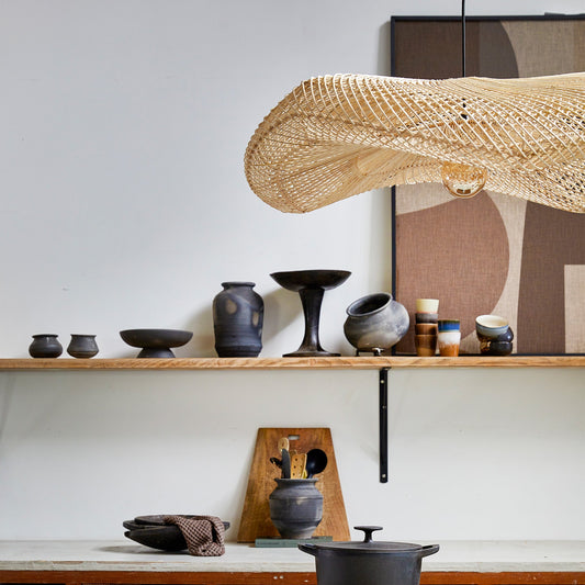 XXL Hanglamp met Geweven Kap voor Speelse Licht- en Schaduweffecten in Moderne Stijl 1