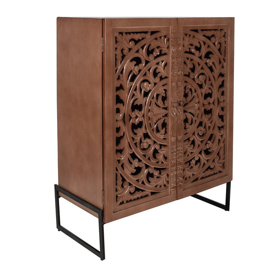 Wandkast Bruin, Hout 90x45x115 cm