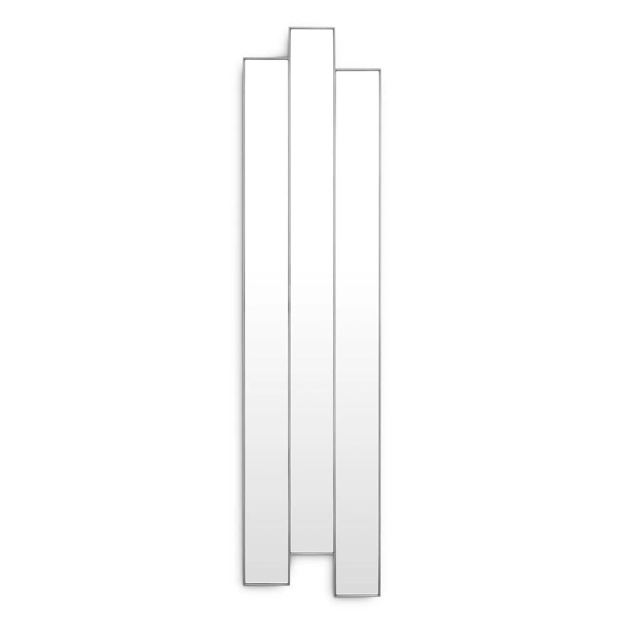 Moderne Spiegel | Geborsteld Staal met Reflecterend Oppervlak | Strak Design voor Elegante Interieurverrijking