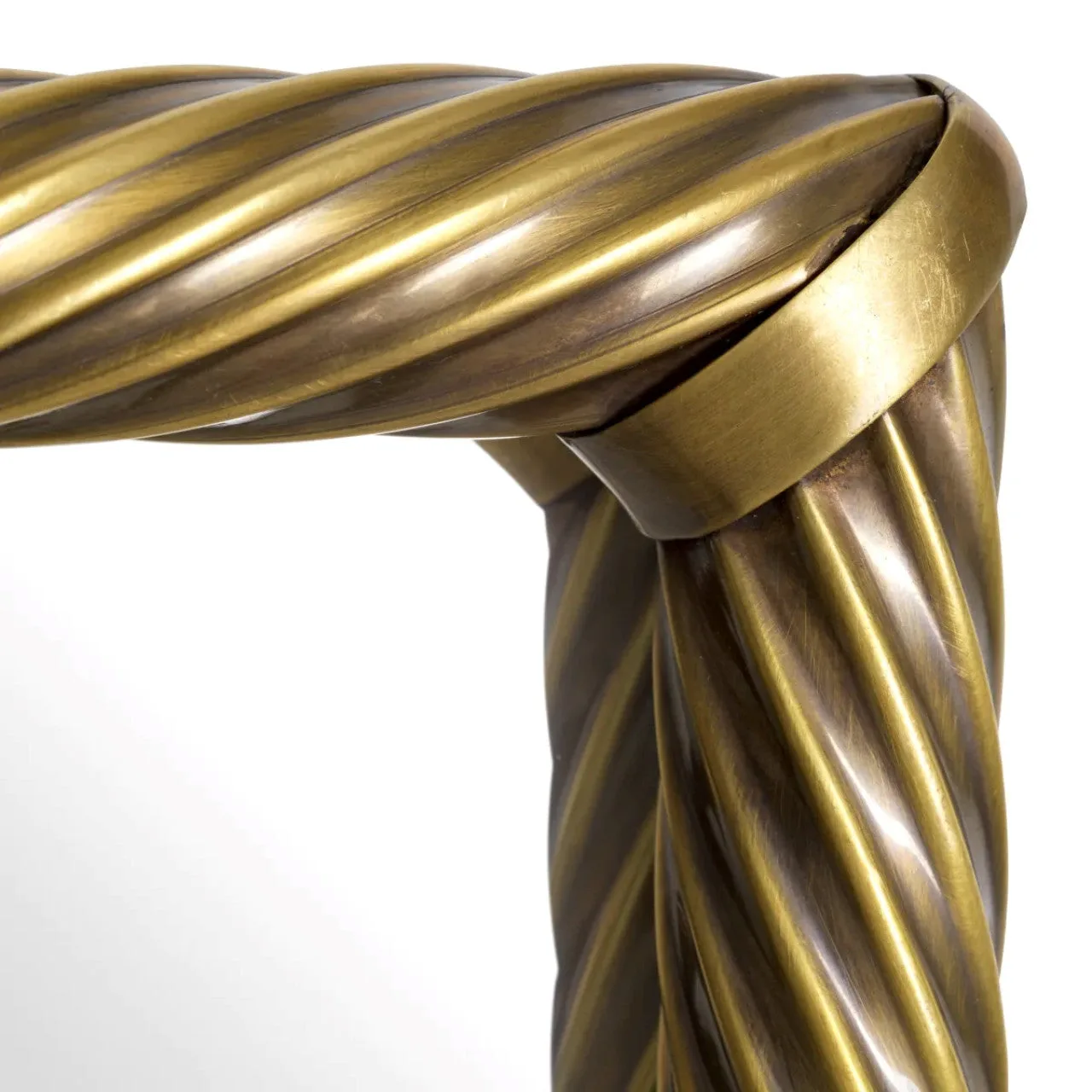 Vintage Spiegel Goud | Rechthoekige Spiegel met Messing Afwerking | Elegante Decoratie voor Tijdloze Sfeer