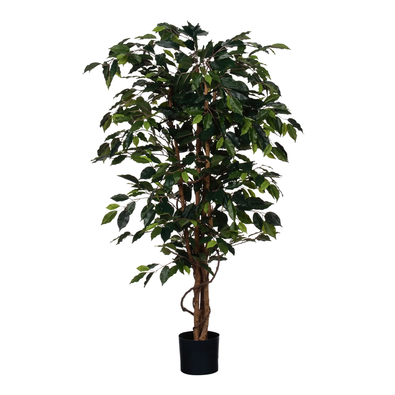 Ficus Kunstplant Groot met Realistisch Ontwerp in Zwarte Pot voor Binnengebruik