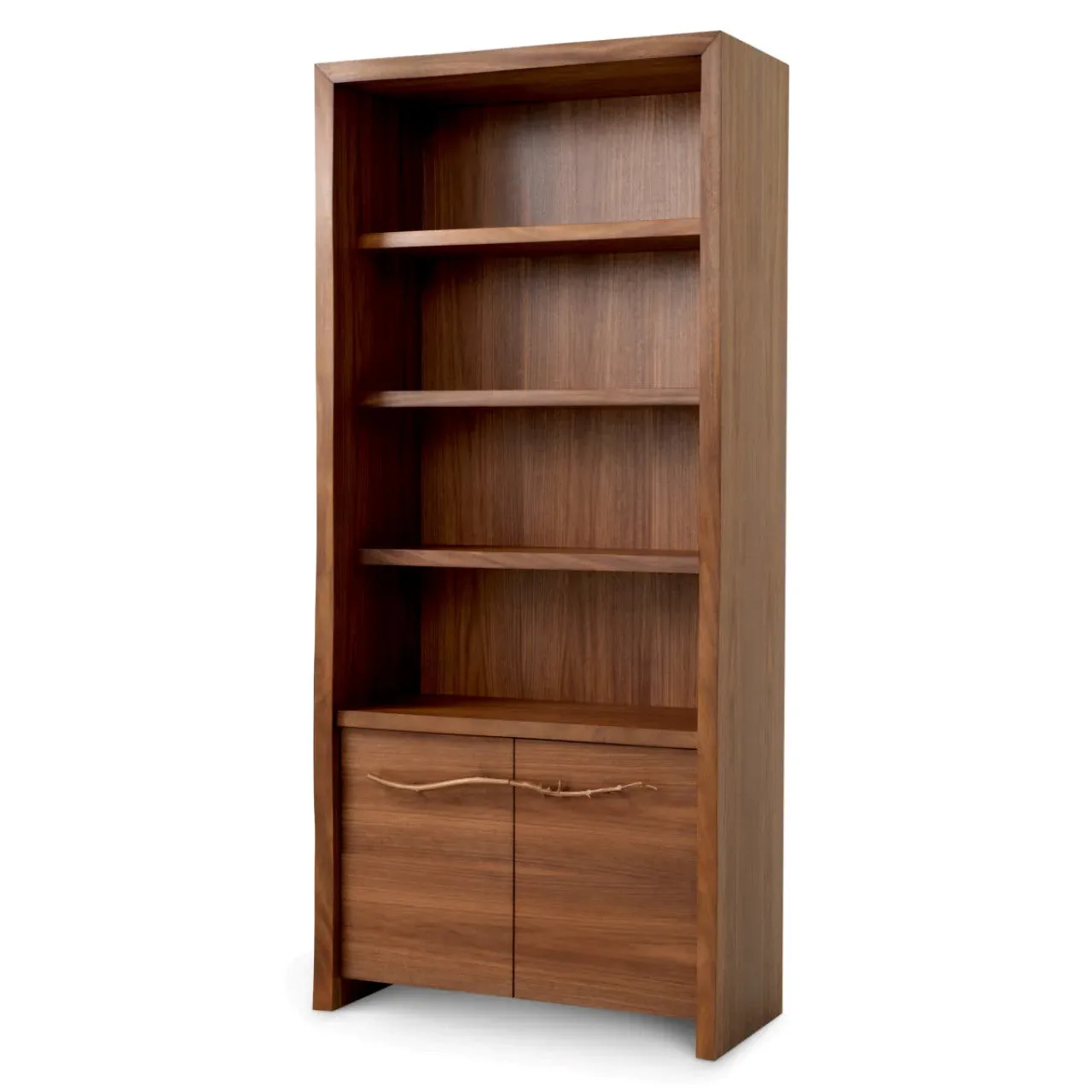 Wandkast Woonkamer van Walnotenhout met Messing Handgreep | Elegant Ontwerp voor Stijlvolle Opslag