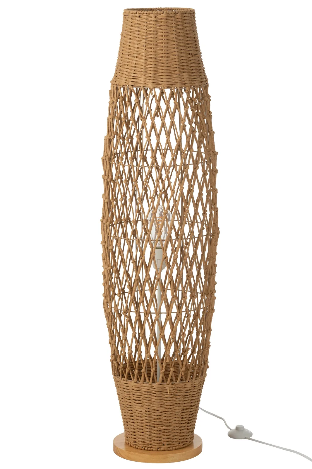 Moderne Vloerlamp | Donkerbeige Metaal met Uniek Ontwerp | Stijlvolle Verlichting voor Elke Ruimte