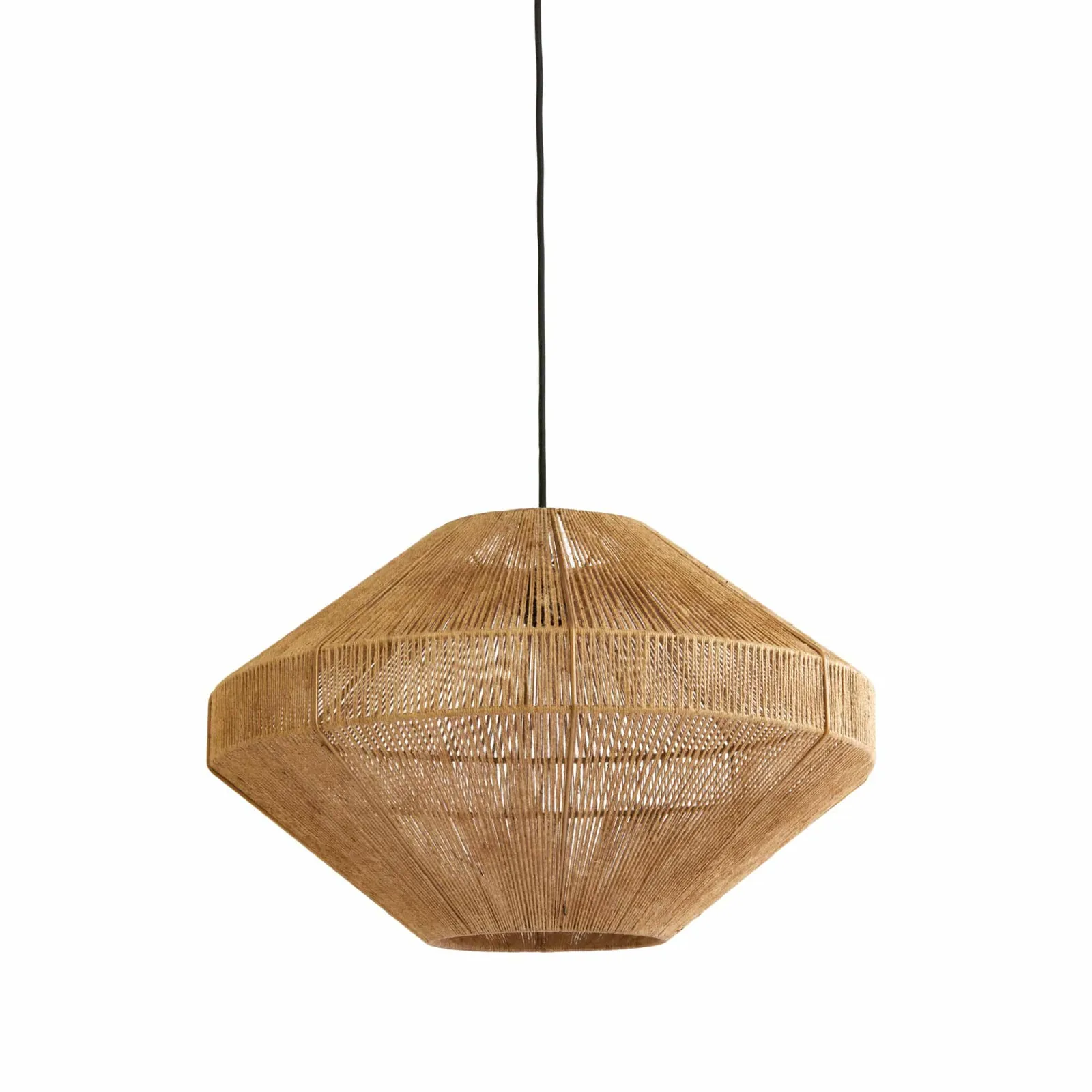 Jute Hanglamp Ø60cm met Stijlvol Ontwerp | Ideale Woonkamer Lamp voor Gezellige Verlichting