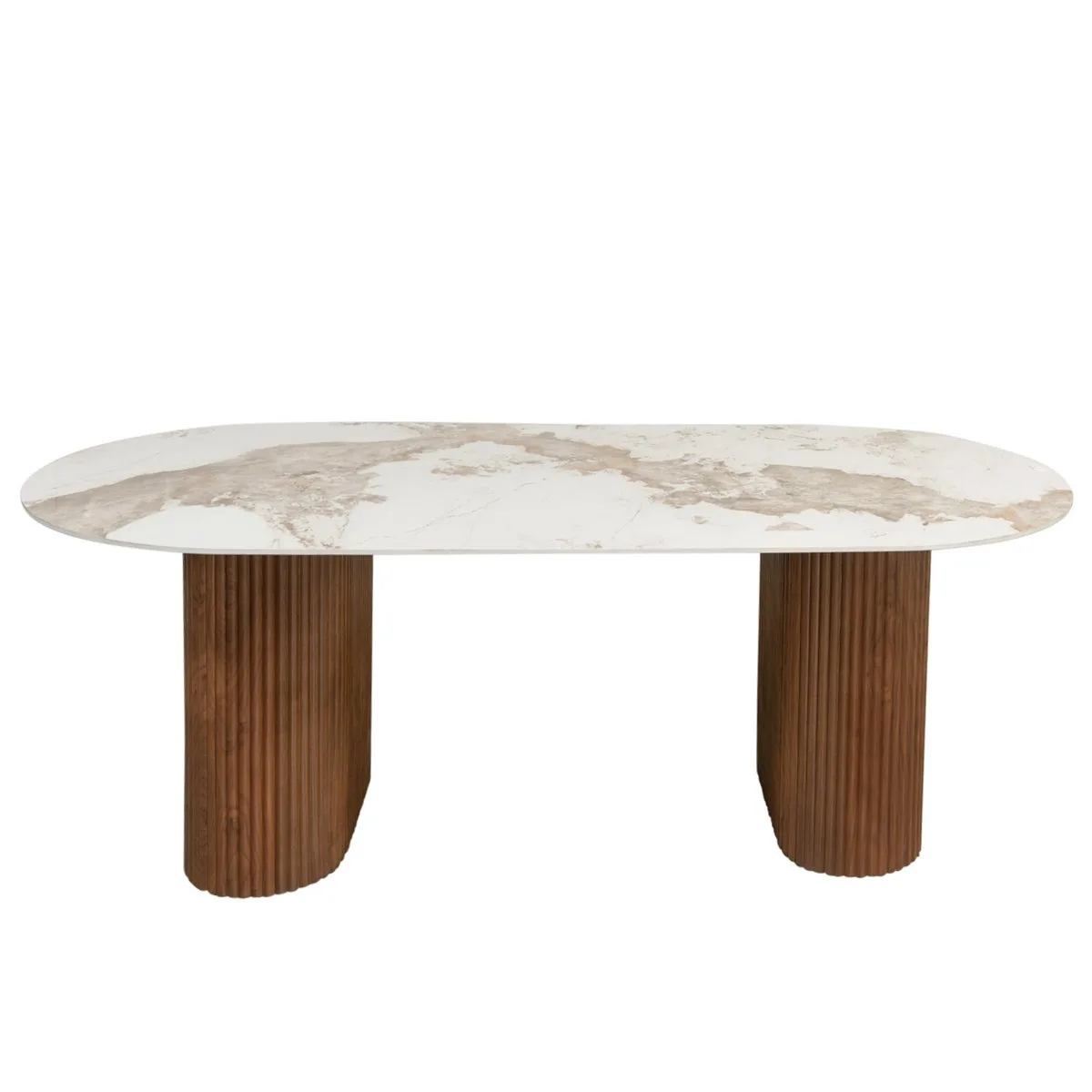 Urban Chique | Eettafel Keramiek Marmer 220cm met Luxe Afwerking | Stijlvolle Tafel voor Modern Wonen