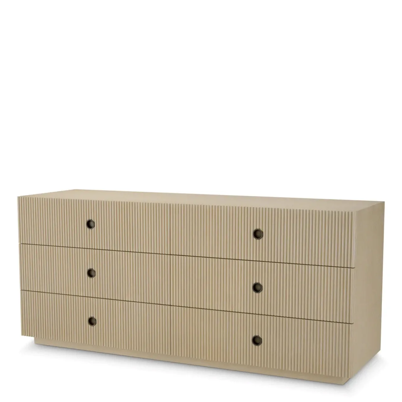 Dimitrios | Beige Dressoir van Gewassen Eikenfineer met Elegante Afwerking | Stijlvol Meubel voor Verfijnde Interieurs