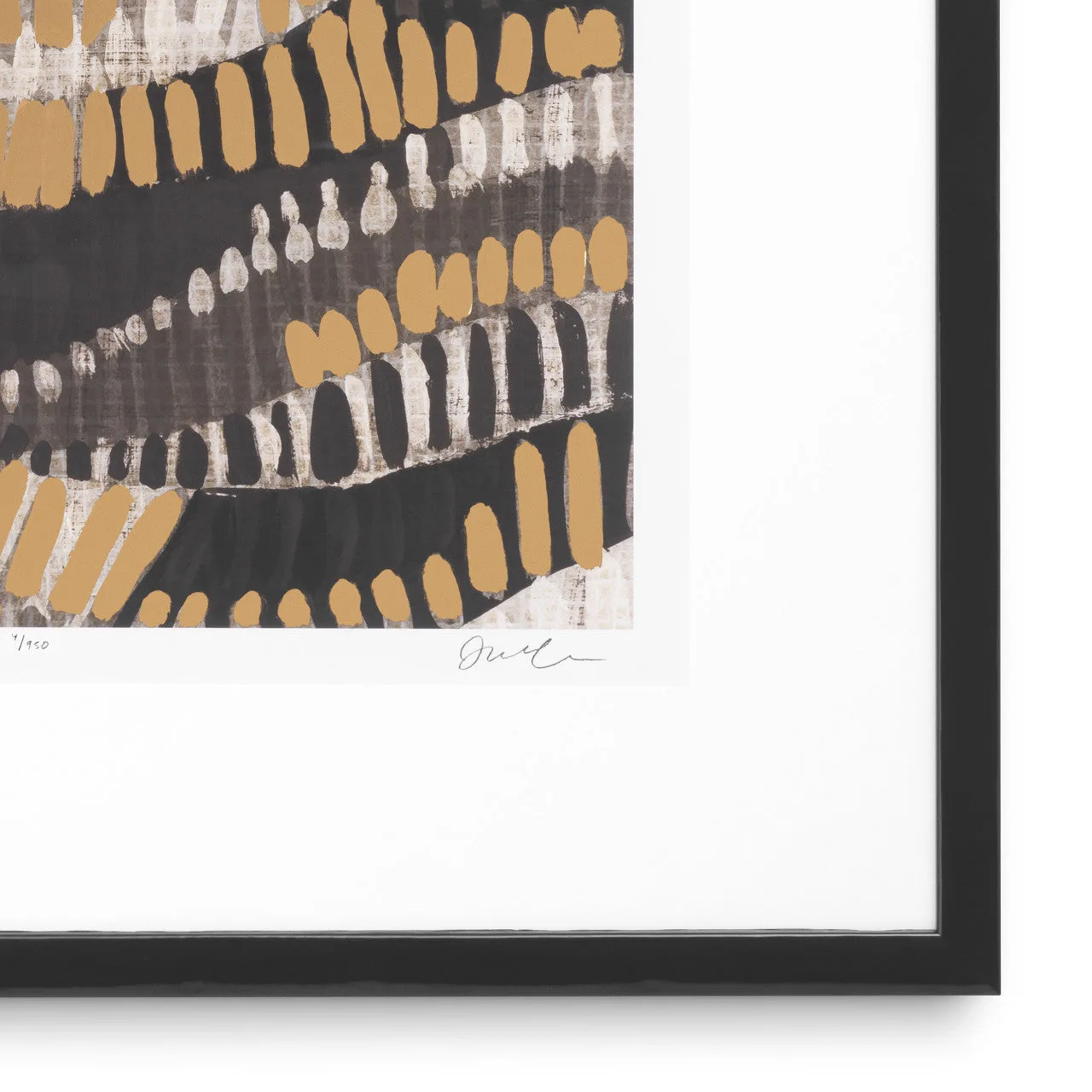 Moderne Muurdecoratie | Print Metallic Golving Set van 2 met Glinsterende Accenten | Stijlvolle Wanddecoratie voor een Verfijnd Interieur