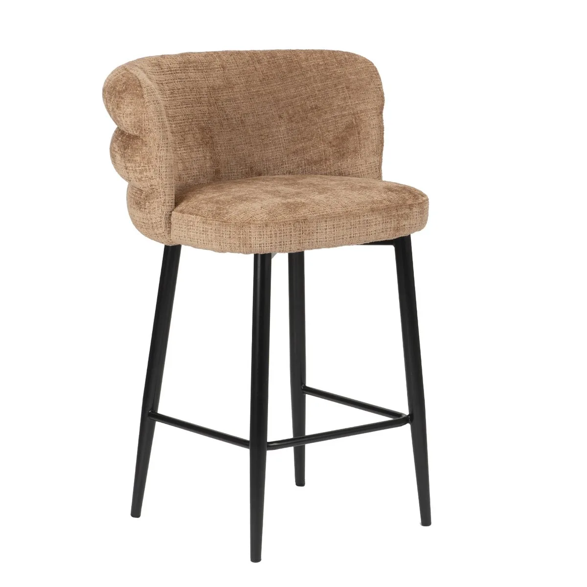 Cloud | Keukenstoel met Luxe Pluche Bekleding en Stevige Basis | Comfortabele Zitervaring voor Elegante Interieurs