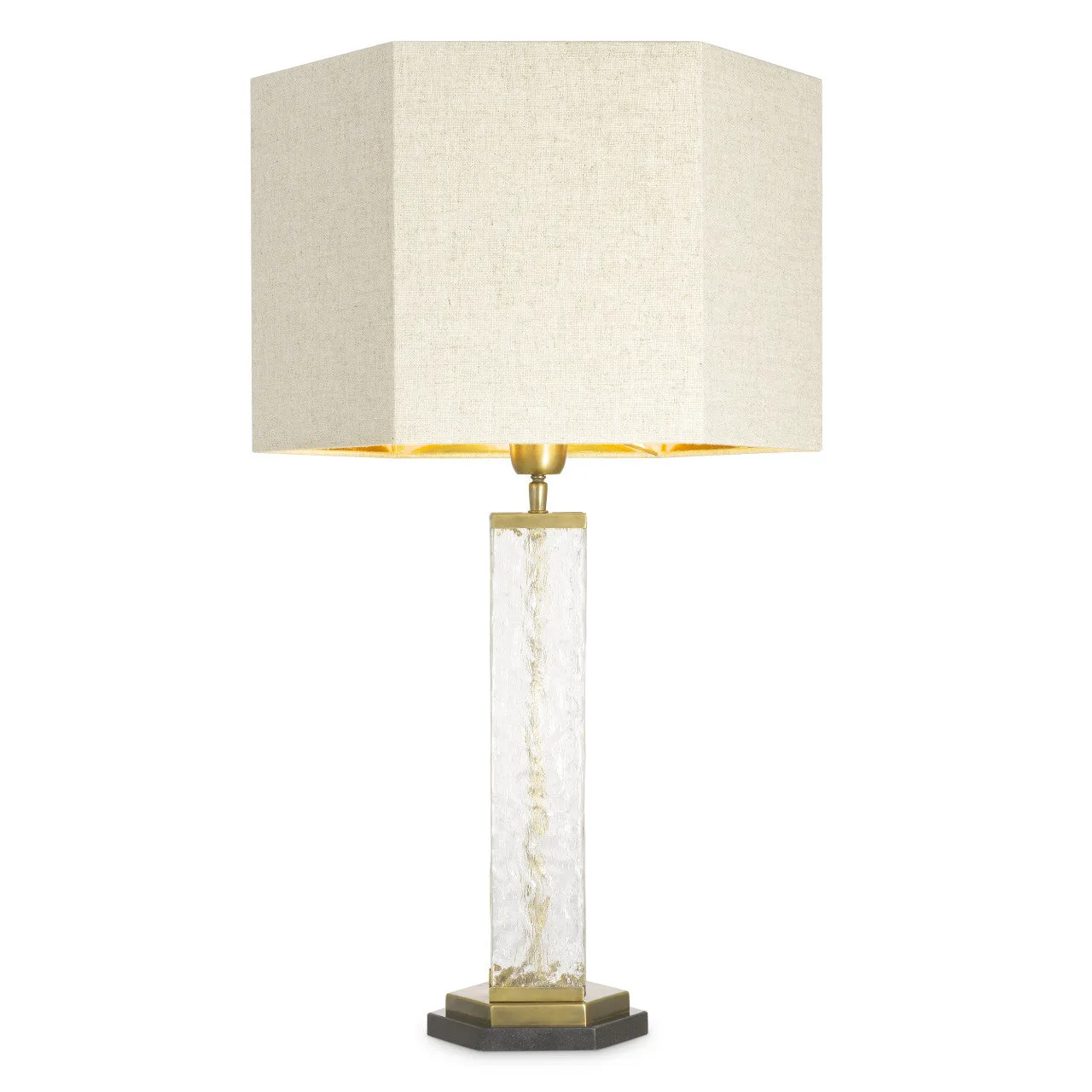 Harmonis | Tafellamp Goud met Handgemaakt Glas | Elegante Verlichting voor een Warm Interieur