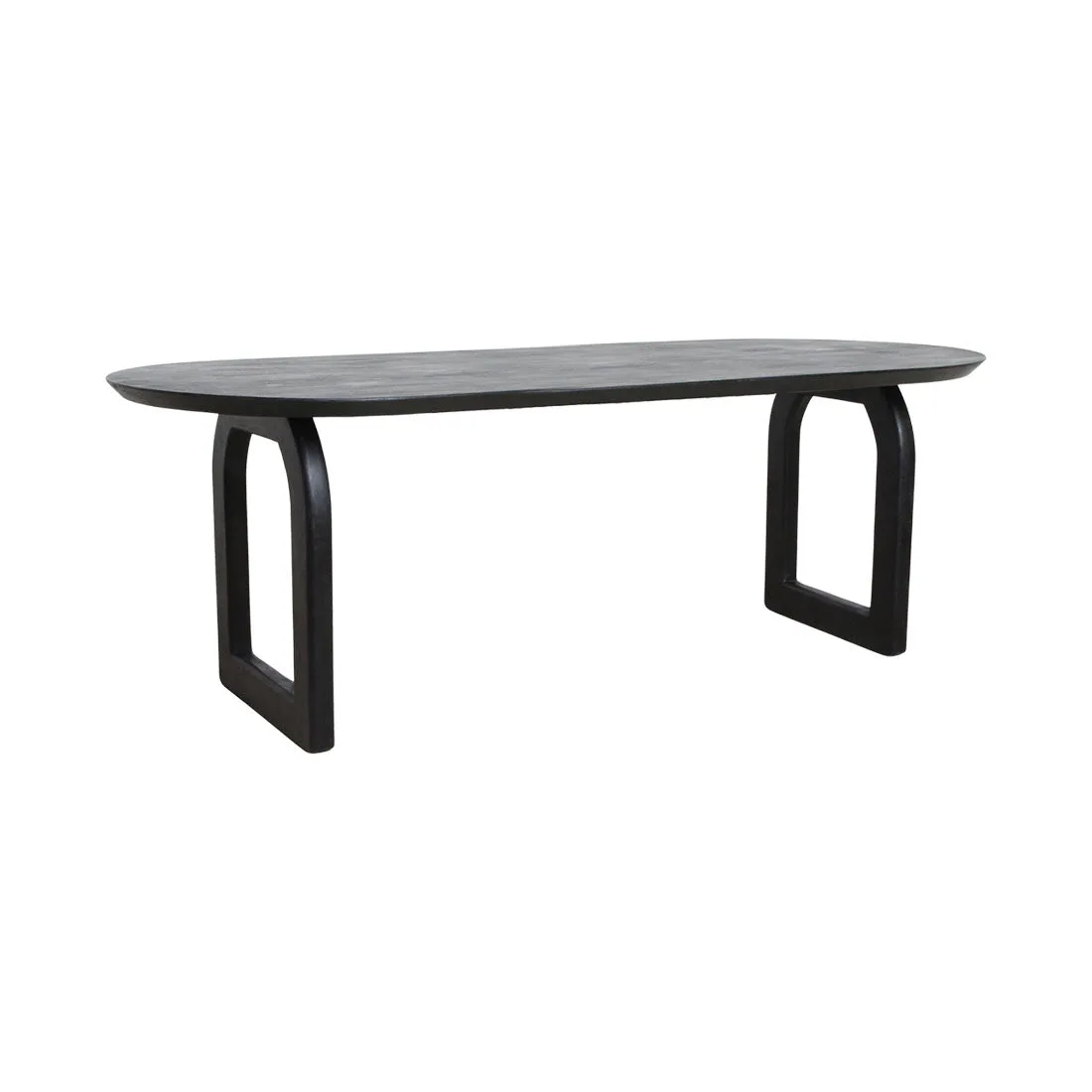 Moderne Ronde Eettafel van Mangohout met Organische Vorm - Elegant Design voor Stijlvolle Eetruimtes