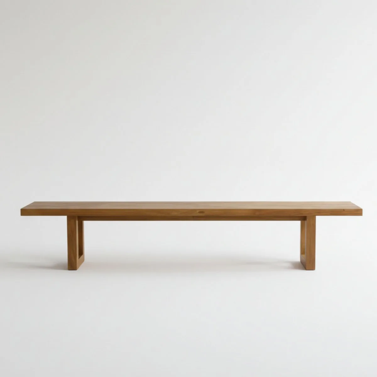 Bench met vierkante voet - natuurlijk - 280