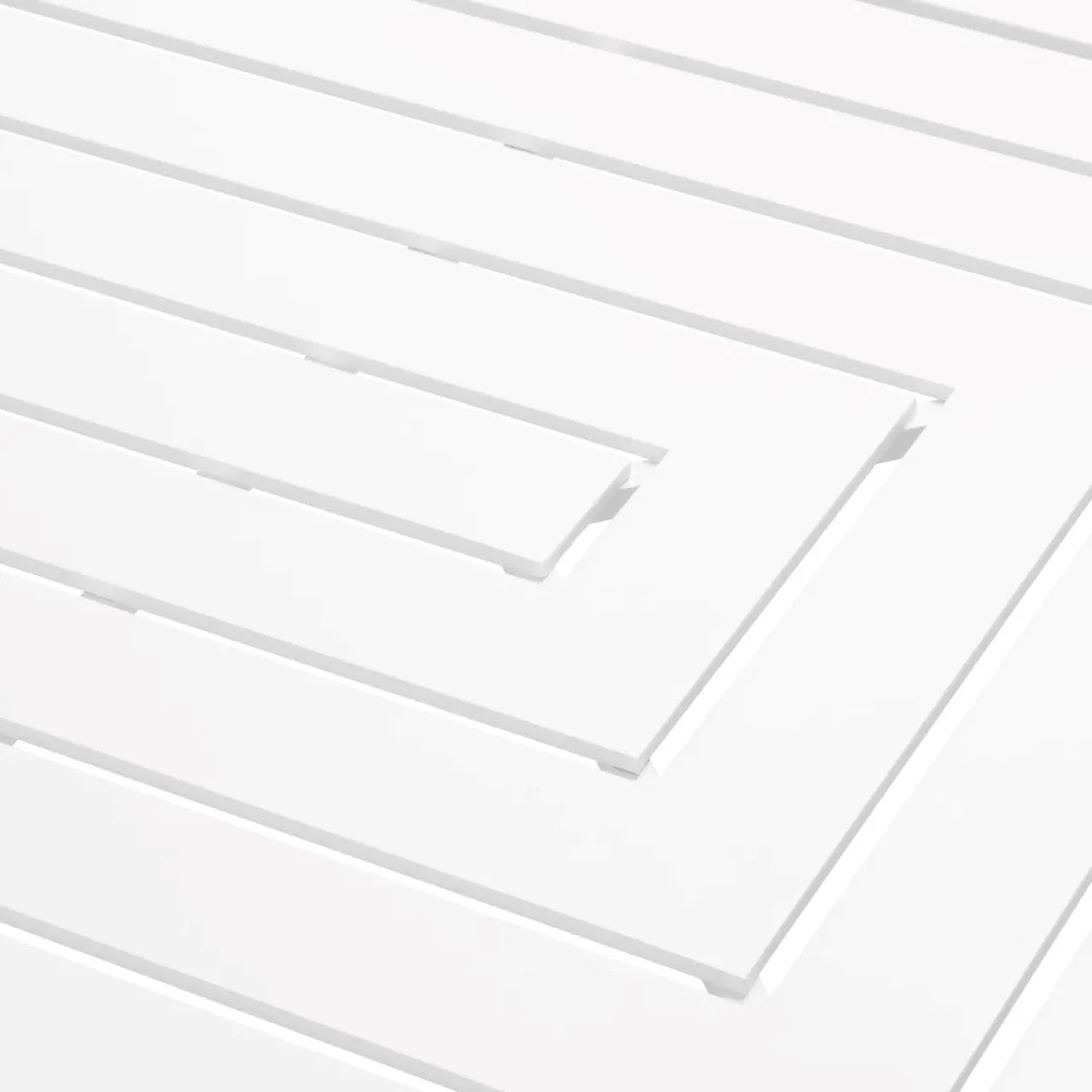 Vistamar | Outdoor Eettafel in Matwit met Robuuste Constructie | Perfect voor Buiten Dining