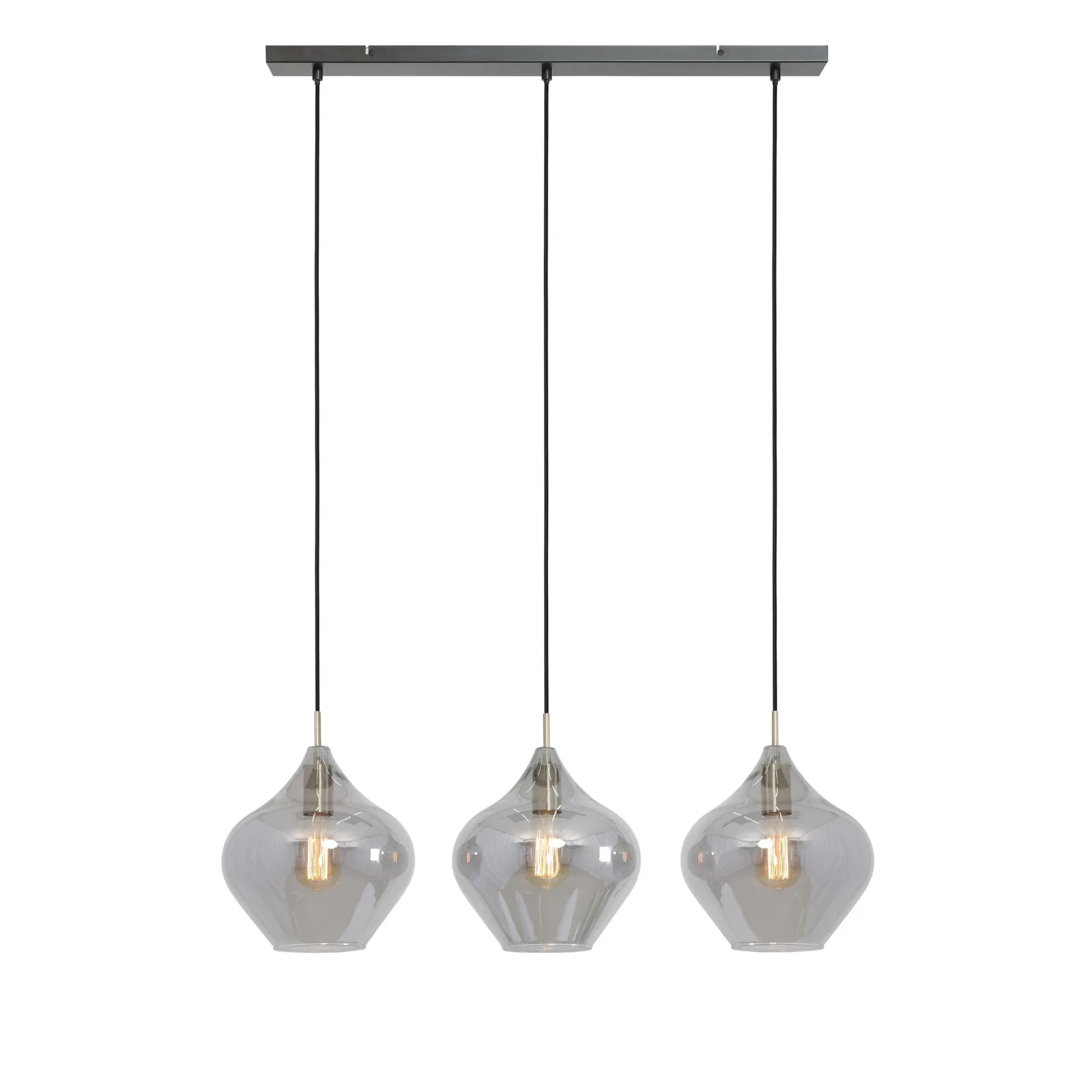 Hanglamp Eettafel | Antiek Brons met Drie Lichtbronnen | Sfeervolle Woonkamer Lamp voor Elegante Verlichting