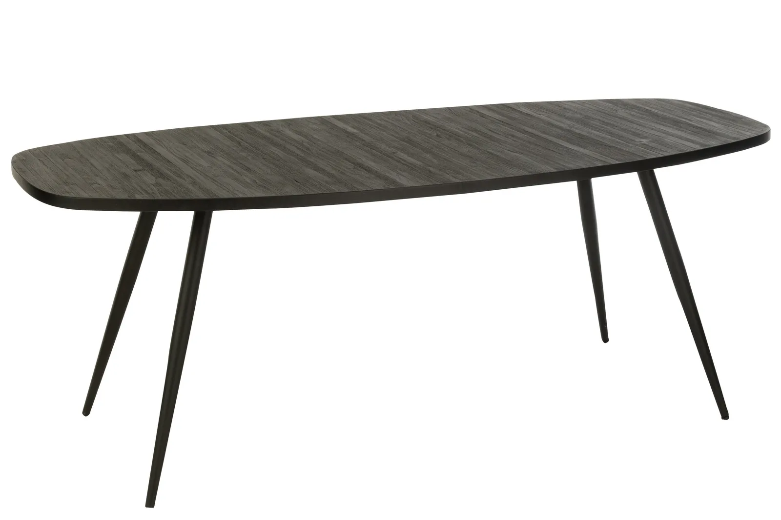 Ovale eettafel van hout