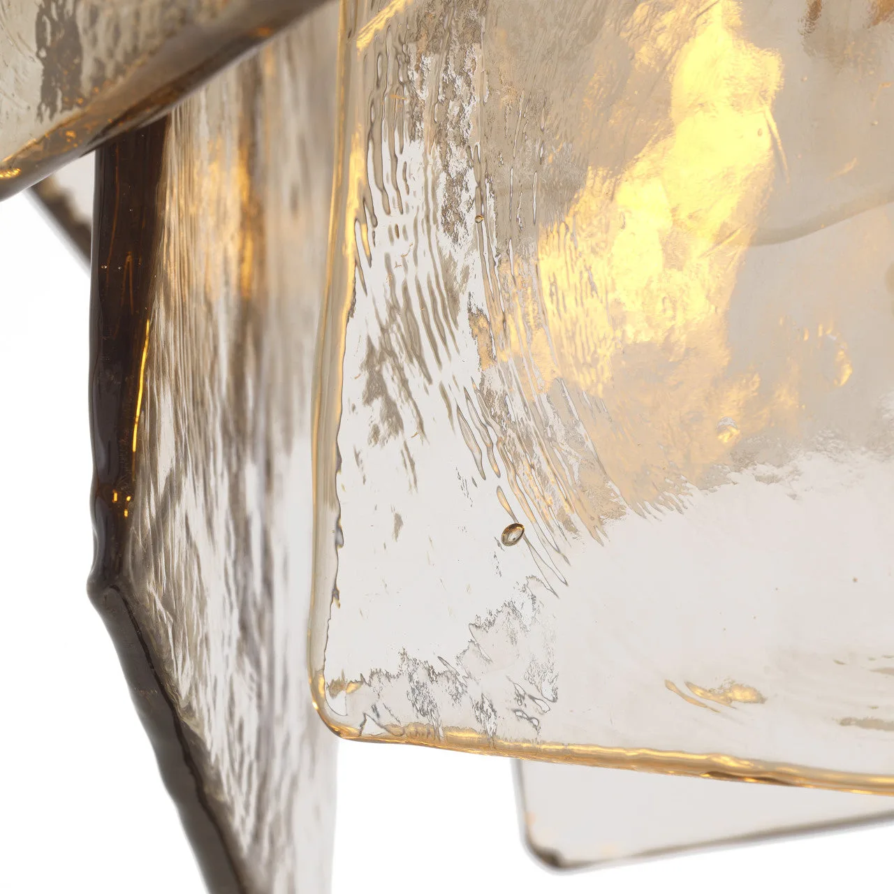Luxe Kroonluchter Goud met Antiek Messing en Rookglas | Elegante Verlichting voor Sfeervolle Ruimtes