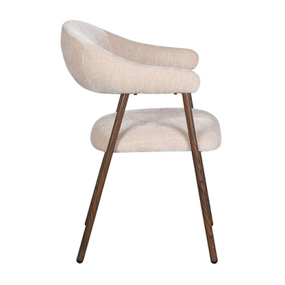 Scandi -stoel Tan (set van 2)