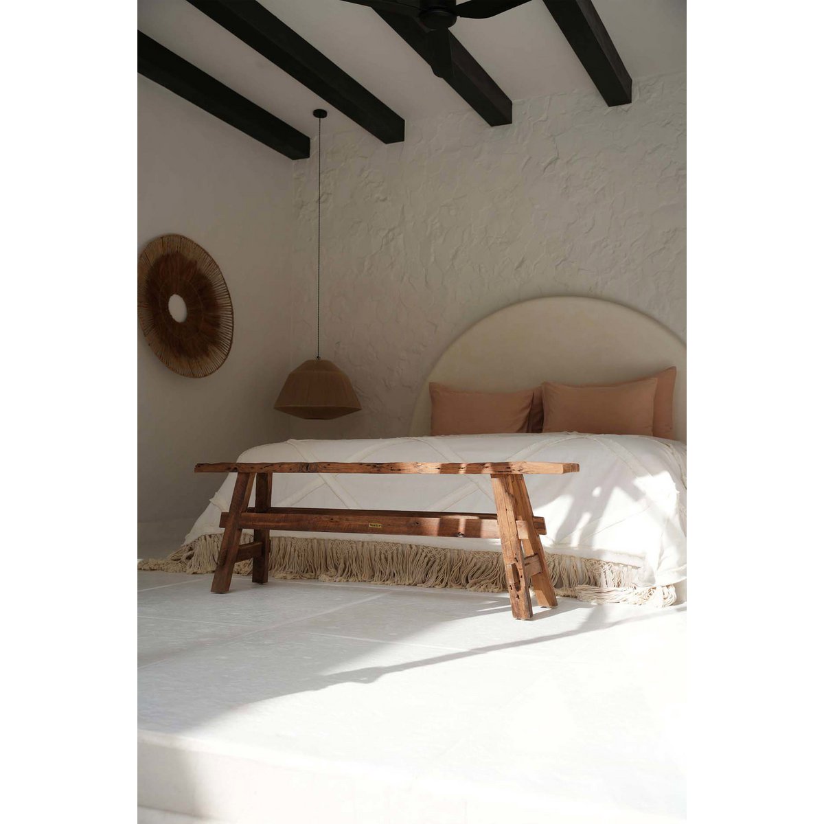 De prachtige rustieke bank - naturel