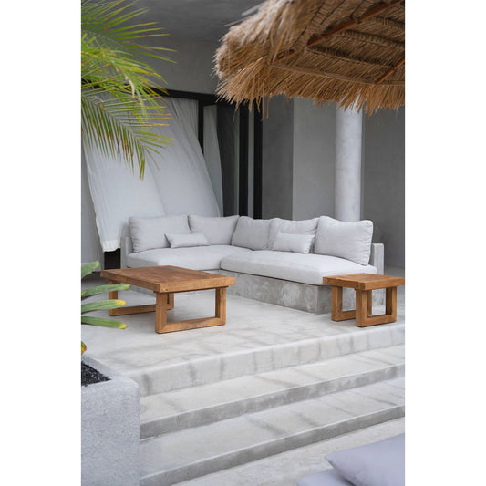 De teruggewonnen teakhouten salontafel - naturel