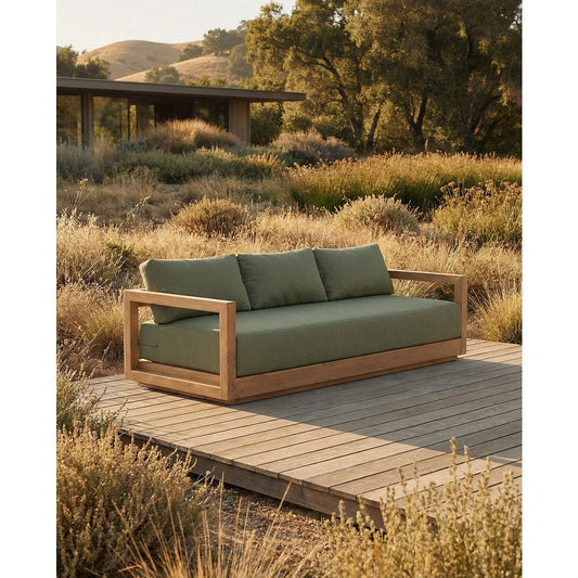 De Umalas driezitsbank - buiten - groene algen