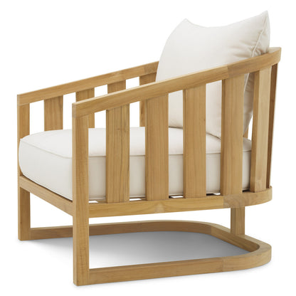 Aruba | Buitenfauteuil van Teak met Weerbestendige Kussens | Elegant Ontwerp voor Comfortabel Buitenleven 4
