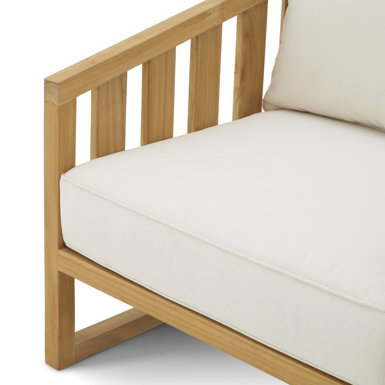 Aruba | Buitenfauteuil van Teak met Weerbestendige Kussens | Elegant Ontwerp voor Comfortabel Buitenleven 7