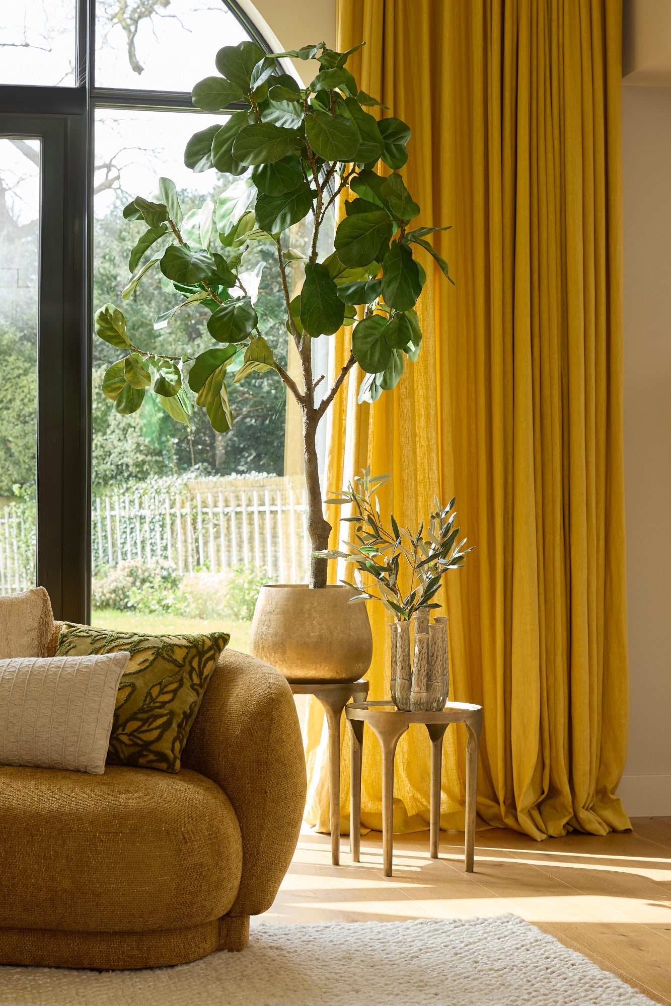 Bijzettafel Set van 2 met Bronzen Afwerking | Stijlvolle Decoratie voor Elke Ruimte 1