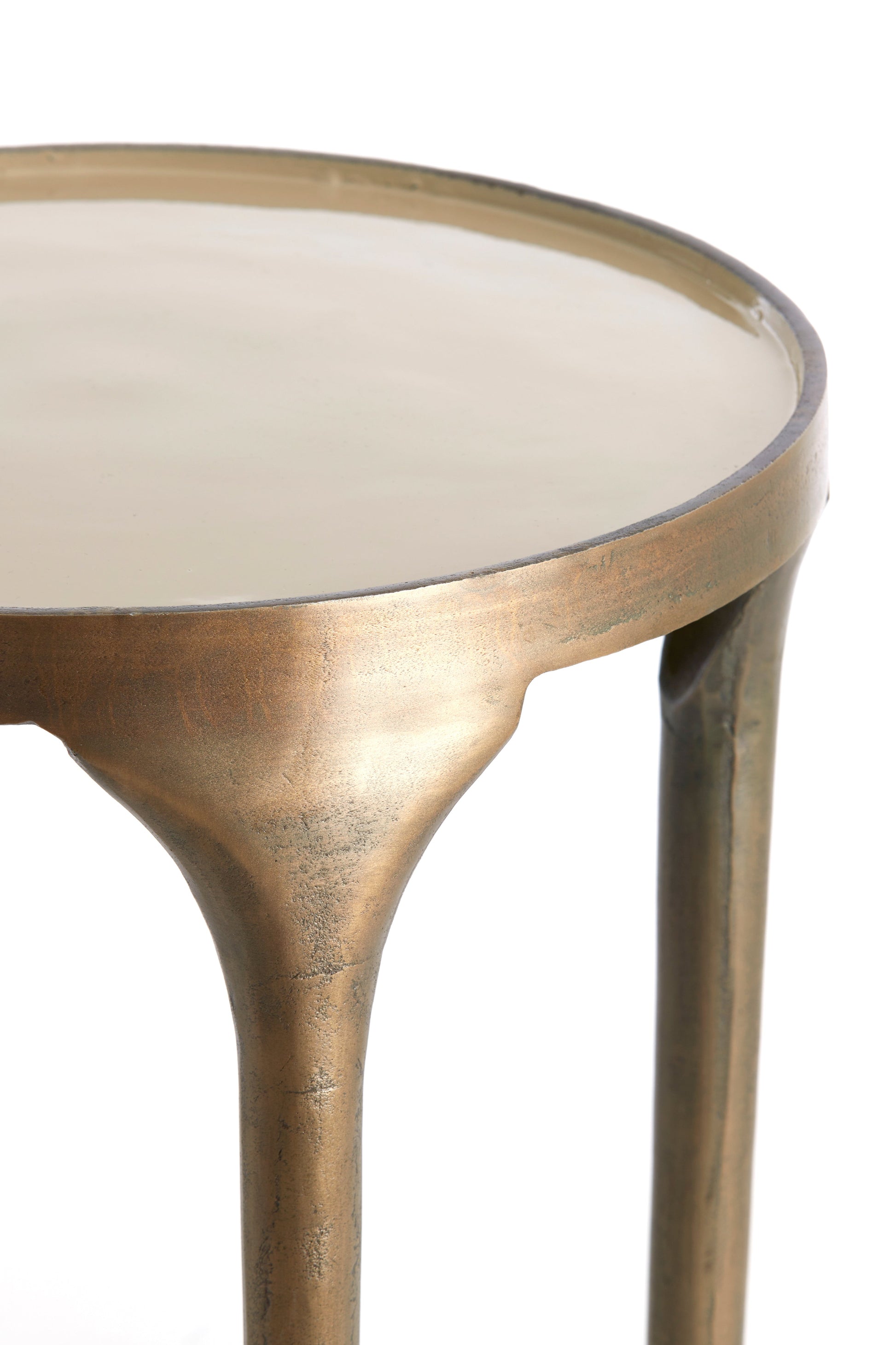 Bijzettafel Set van 2 met Bronzen Afwerking | Stijlvolle Decoratie voor Elke Ruimte 2