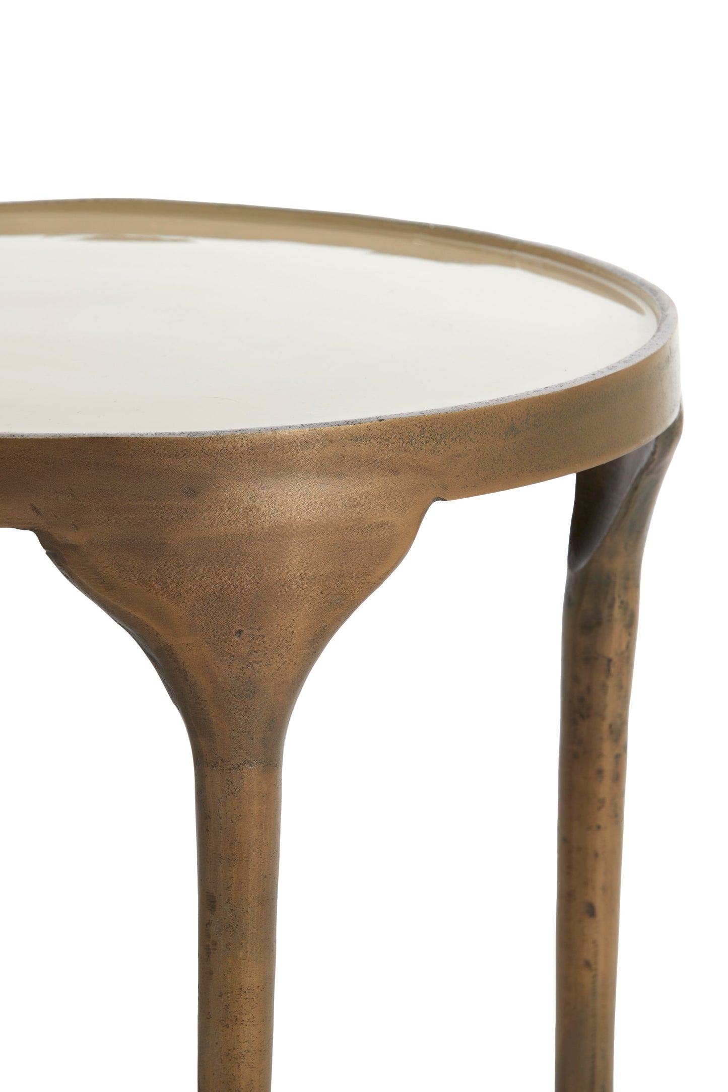 Bijzettafel Set van 2 met Bronzen Afwerking | Stijlvolle Decoratie voor Elke Ruimte 4