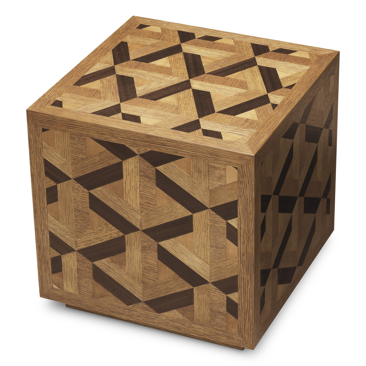 Bijzettafel met Ingelegd Fineerpatroon | Elegant Houten Ontwerp voor Stijlvolle Interieurs 3