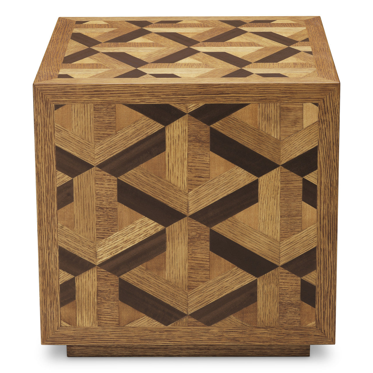 Bijzettafel met Ingelegd Fineerpatroon | Elegant Houten Ontwerp voor Stijlvolle Interieurs 4