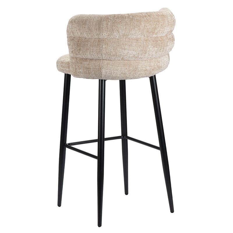 Cloud | Barstoel met Zachte Demping in Crème Kleur | Comfortabele Barkruk voor Elegant Interieur 4