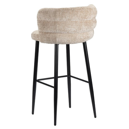 Cloud | Barstoel met Zachte Demping in Crème Kleur | Comfortabele Barkruk voor Elegant Interieur 4