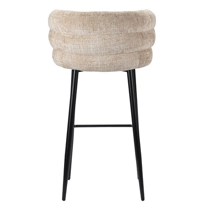 Cloud | Barstoel met Zachte Demping in Crème Kleur | Comfortabele Barkruk voor Elegant Interieur 5