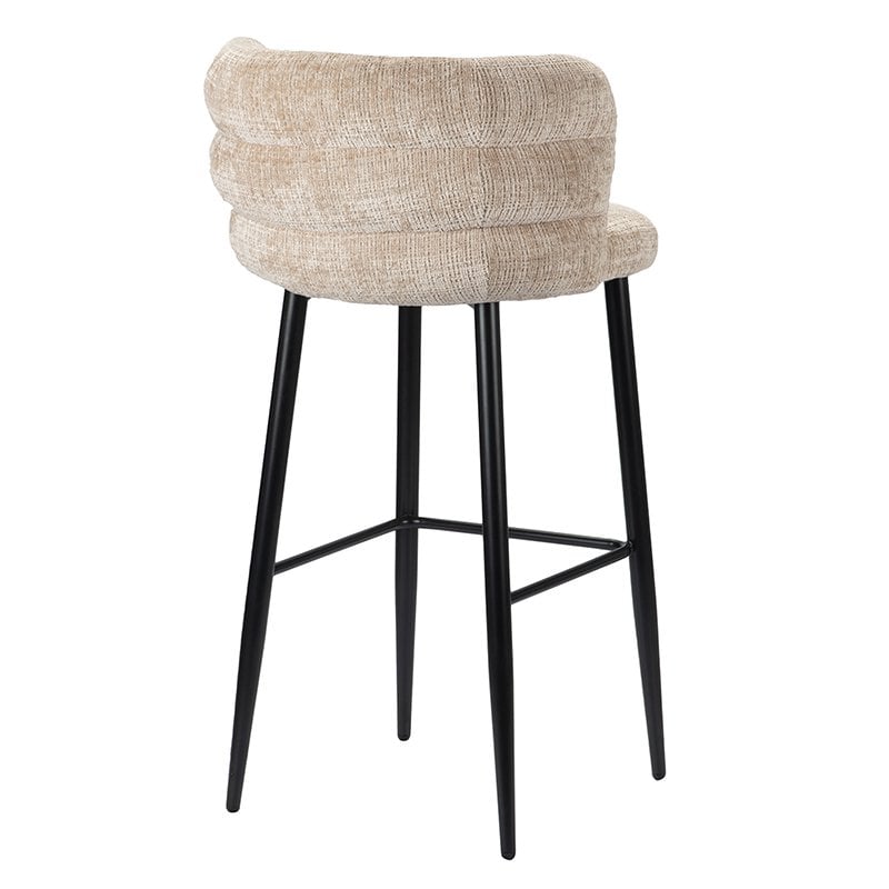 Cloud | Barstoel met Zachte Demping in Crème Kleur | Comfortabele Barkruk voor Elegant Interieur 6