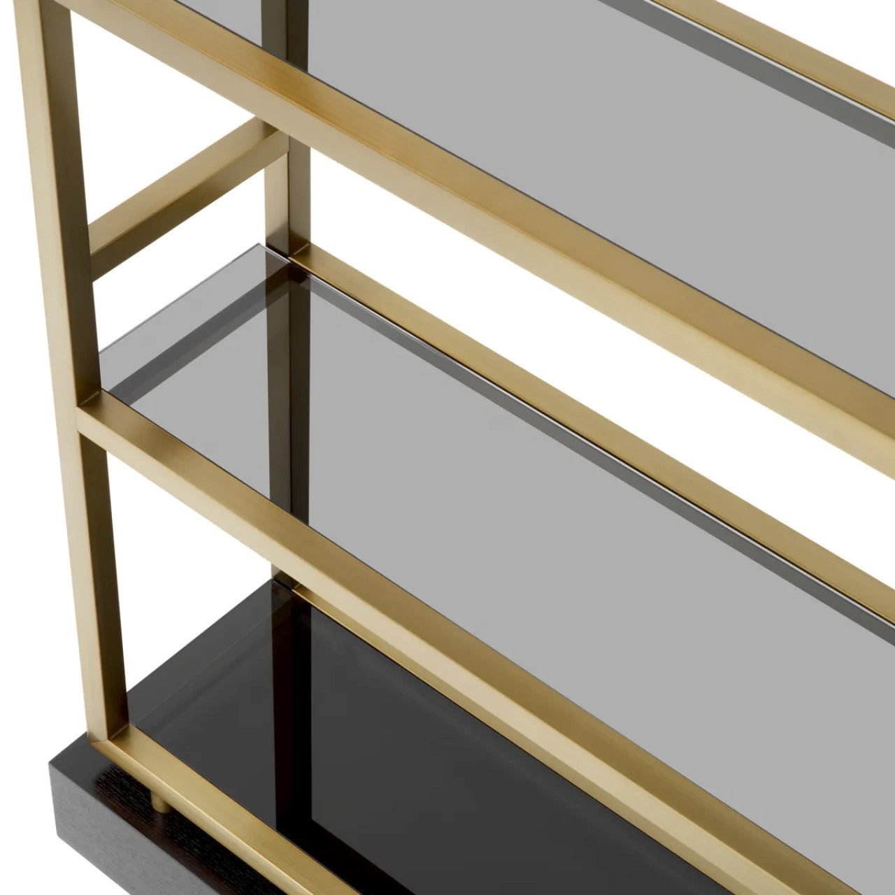 Corrado | Vakkenkast met Geborstelde Messing Afwerking | Elegante Oplossing voor Opbergruimte 0