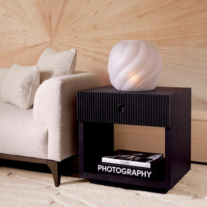 Dimitrios | Nachtkastje met Antracietgrijs Eikenfineer | Stijlvol en Ruimtebesparend 2