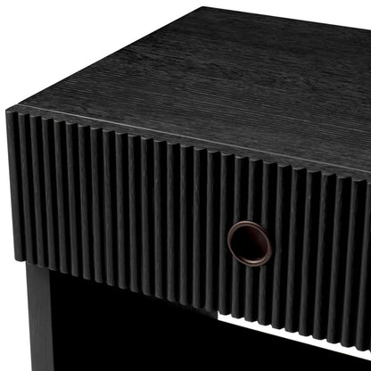 Dimitrios | Nachtkastje met Antracietgrijs Eikenfineer | Stijlvol en Ruimtebesparend 7