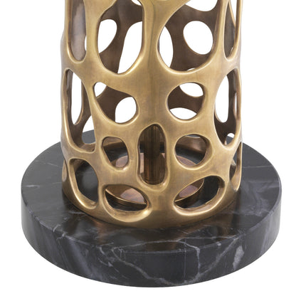 Dix | Tafellamp met Vintage Messing Afwerking en Marmeren Basis | Perfecte Verlichting voor Elk Interieur 3