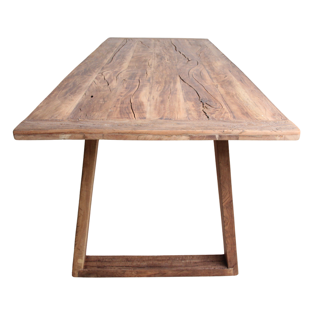 Eettafel | Rechthoekige Eettafel van FSC Gerecycled Teakhout met Tijdloos Design | Ruimte voor 4-6 Personen 3