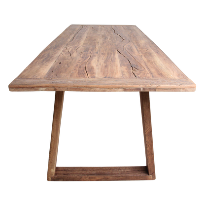 Eettafel | Rechthoekige Eettafel van FSC Gerecycled Teakhout met Tijdloos Design | Ruimte voor 4-6 Personen 3