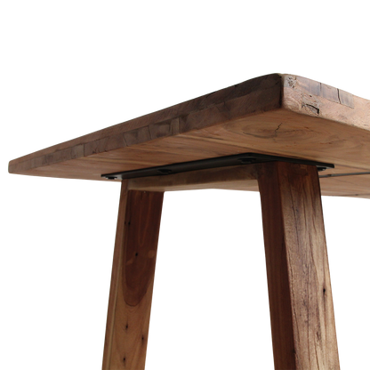 Eettafel | Rechthoekige Eettafel van FSC Gerecycled Teakhout met Tijdloos Design | Ruimte voor 4-6 Personen 4