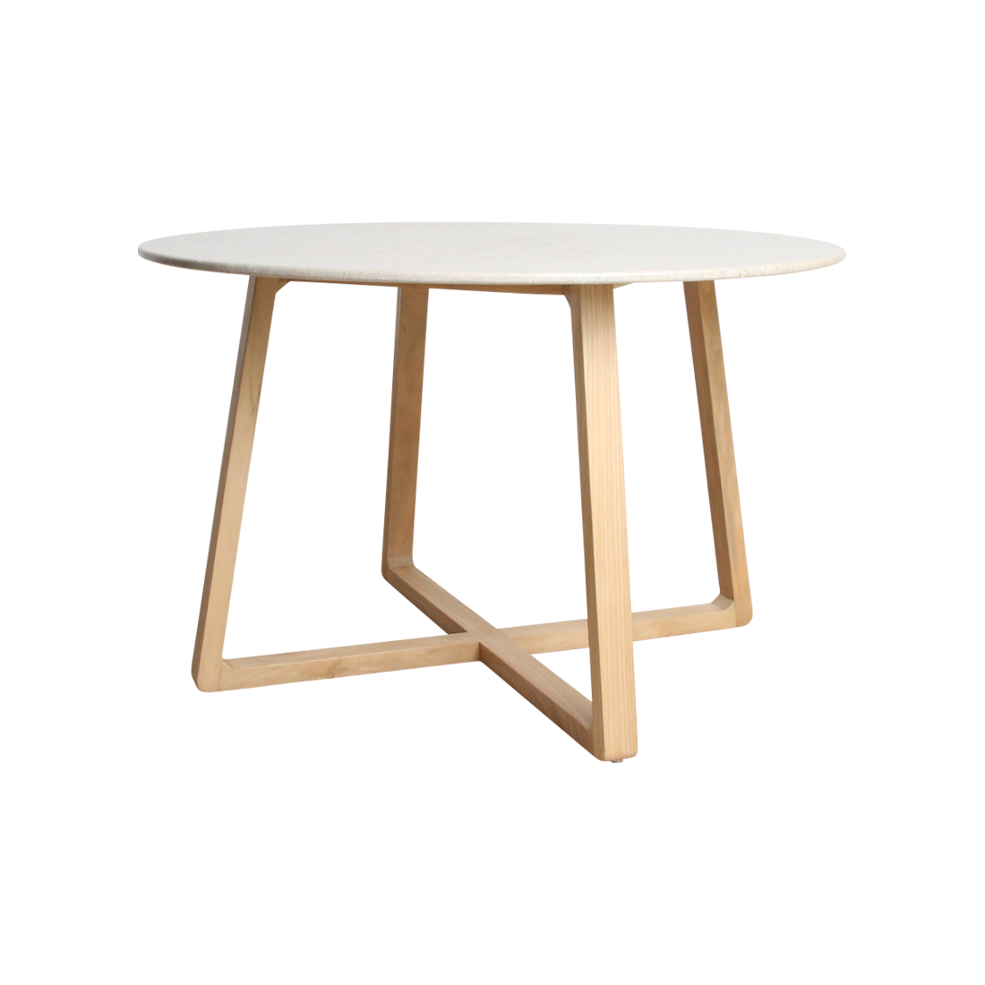 Elegante Ronde Eettafel met Marmeren Tafelblad - Ø 120 cm voor Stijlvolle Eetervaring 0