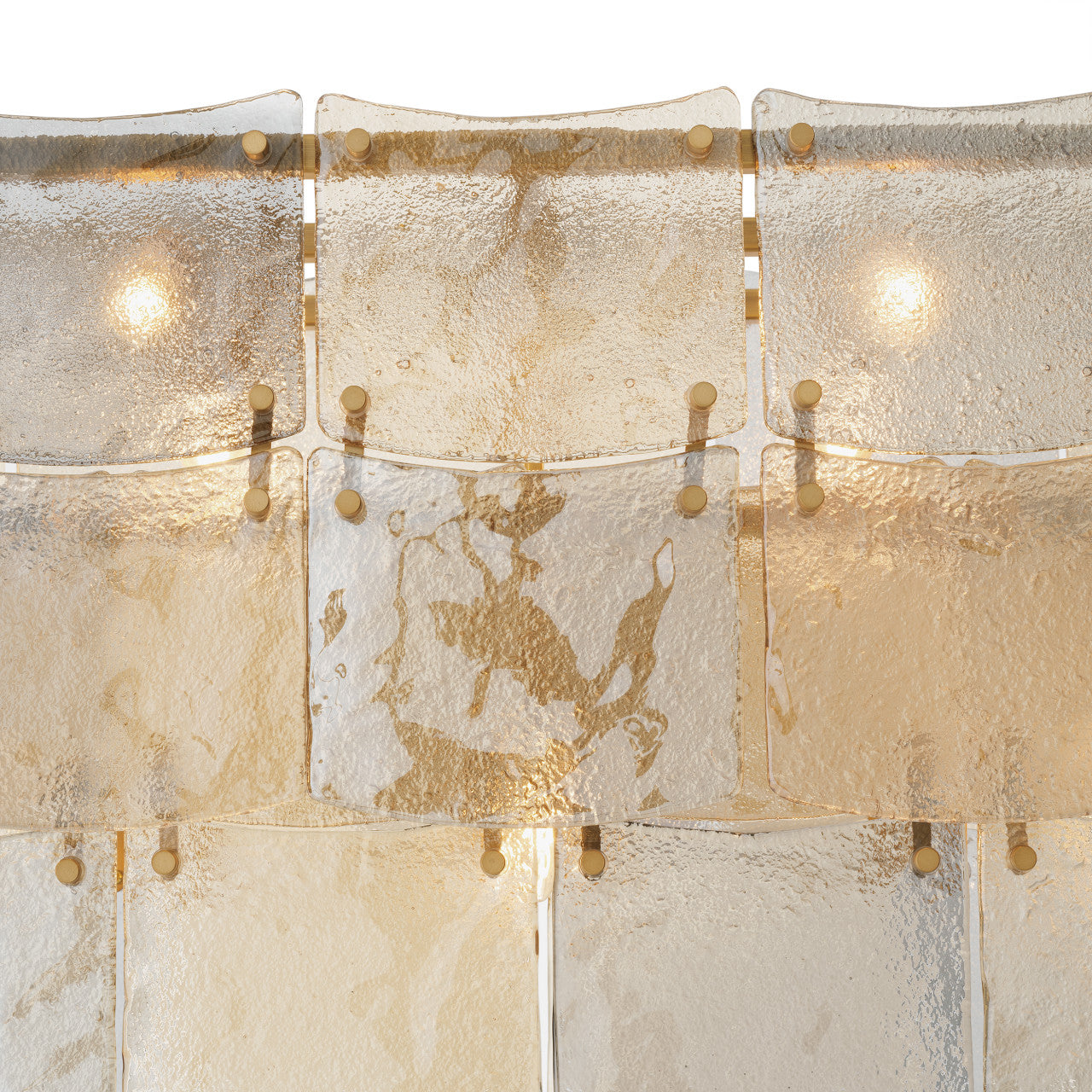 Laurent | Rechthoekige Kroonluchter met Antiek Messing en Smoked Glass | Elegante Verlichting voor een Warme Sfeer 7