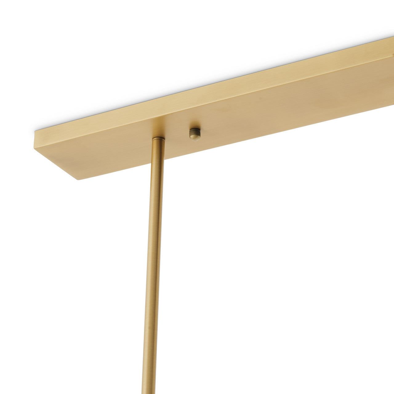 Laurent | Rechthoekige Kroonluchter met Antiek Messing en Smoked Glass | Elegante Verlichting voor een Warme Sfeer 8