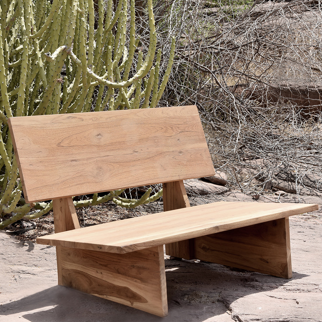 Loungestoel Buiten van Teakhout met Comfortabele Zitting | Stijlvolle Tuin Lounge Stoel voor Ontspanning 1