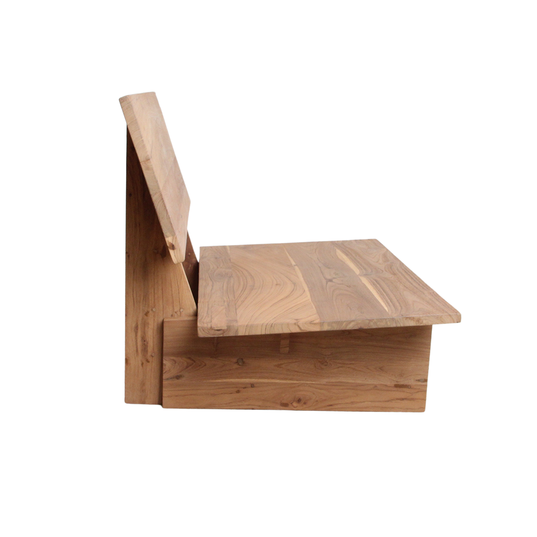 Loungestoel Buiten van Teakhout met Comfortabele Zitting | Stijlvolle Tuin Lounge Stoel voor Ontspanning 2